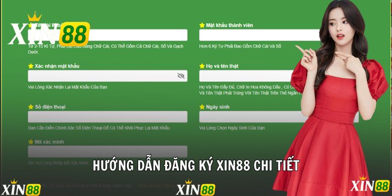 Đăng Ký Xin88 - Cơ Hội Trải Nghiệm Sòng Bài Đẳng Cấp Chi tiết thao tác đăng ký mở tài khoản tại Xin88